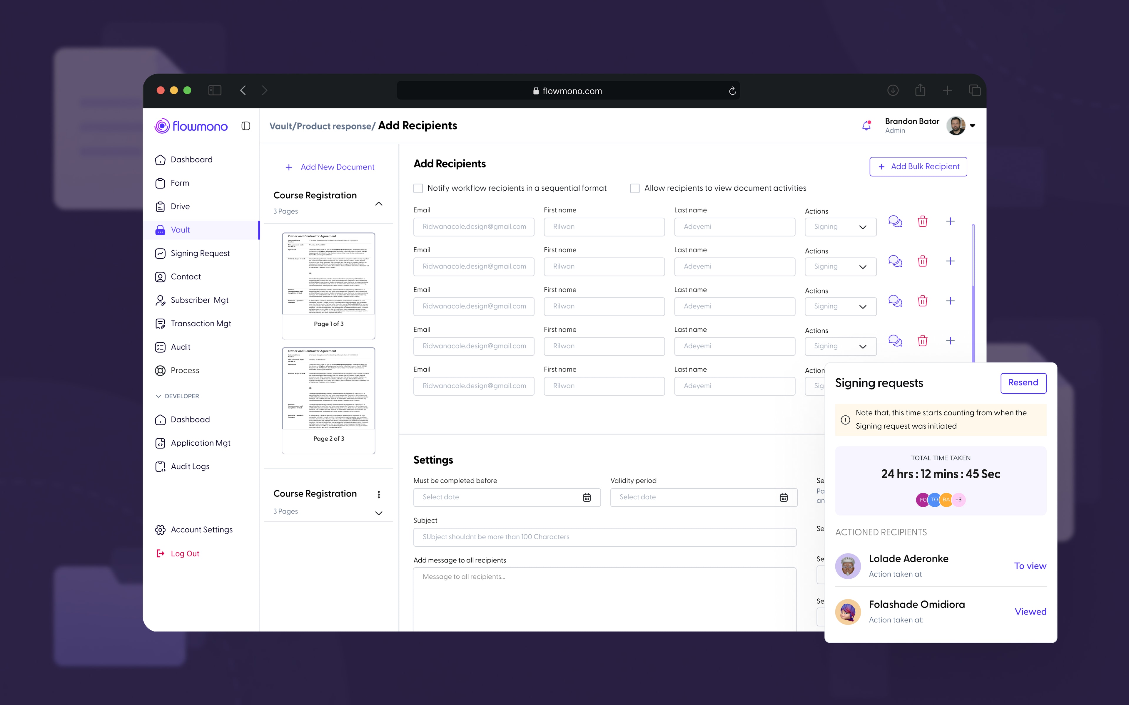 Custom enterprise workflow adaptations