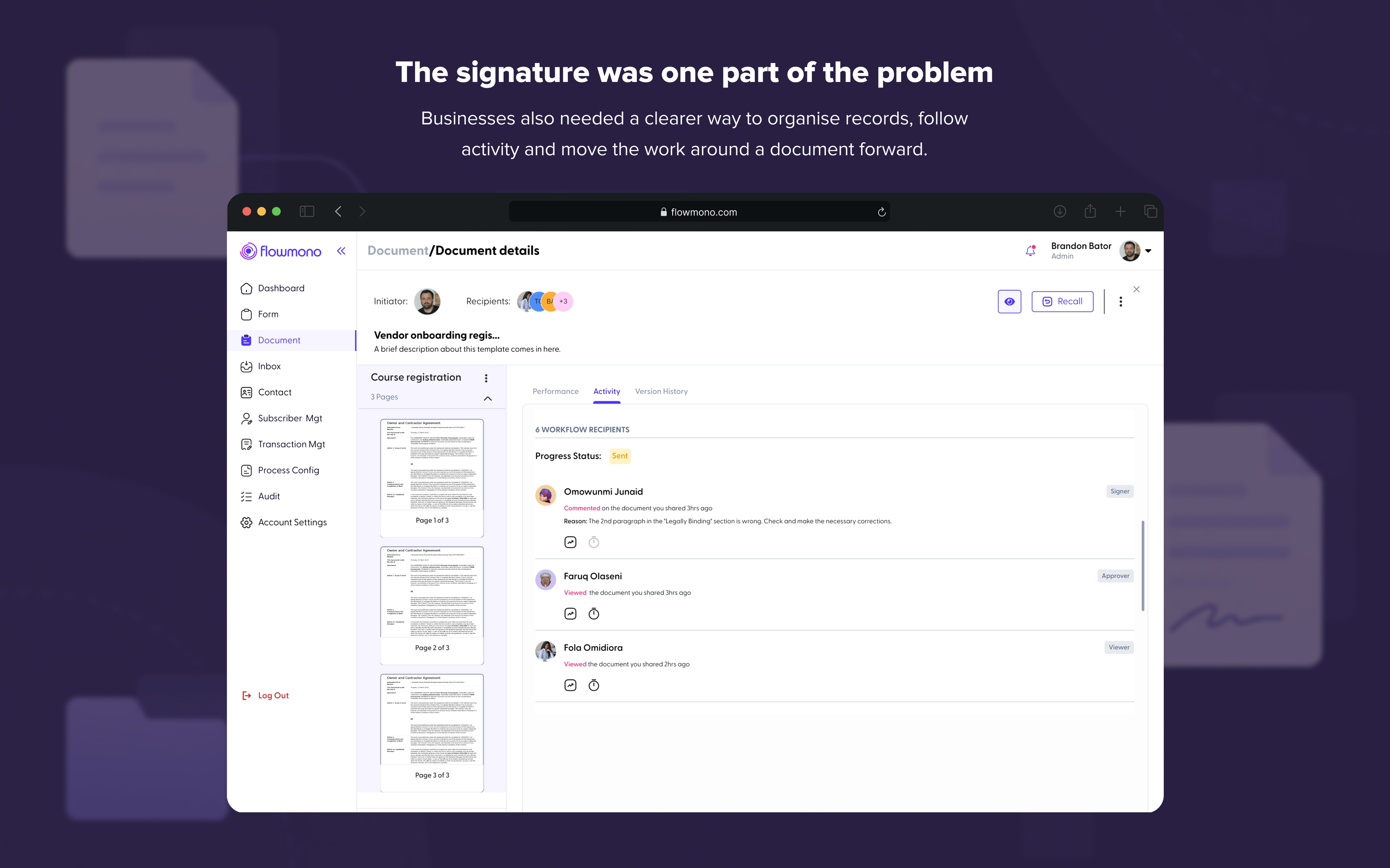 Manual paperwork to connected digital workflow